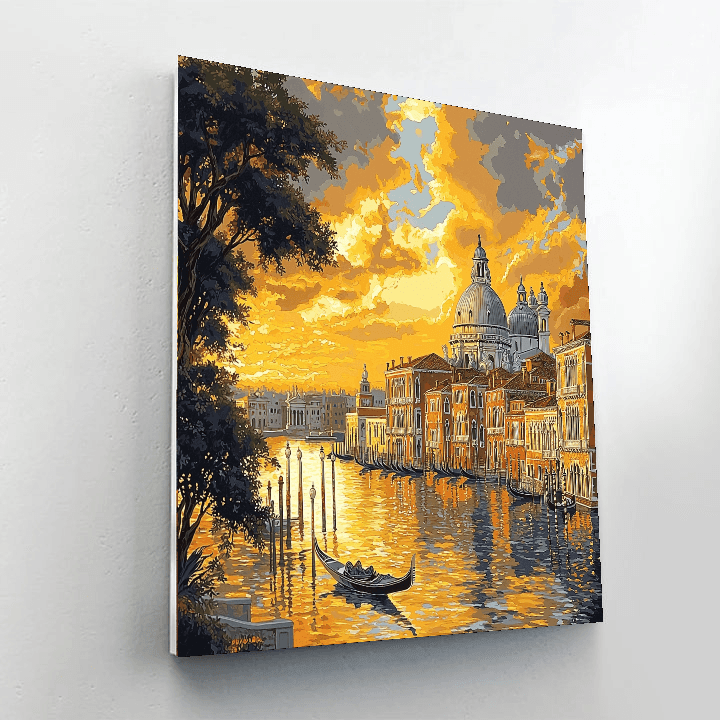 Canaletto Inspired Whispers Of The Past  Paint By Numbers Art