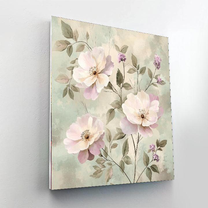 Leonardo Da Vinci Inspired Whispering Blooms Study  Paint By Numbers