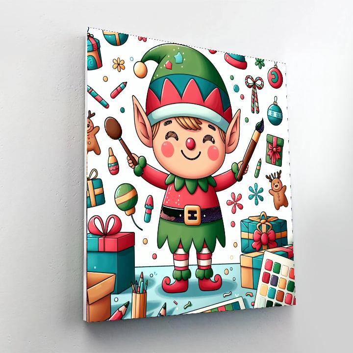 Friendly Elf Numbered Painting Kits