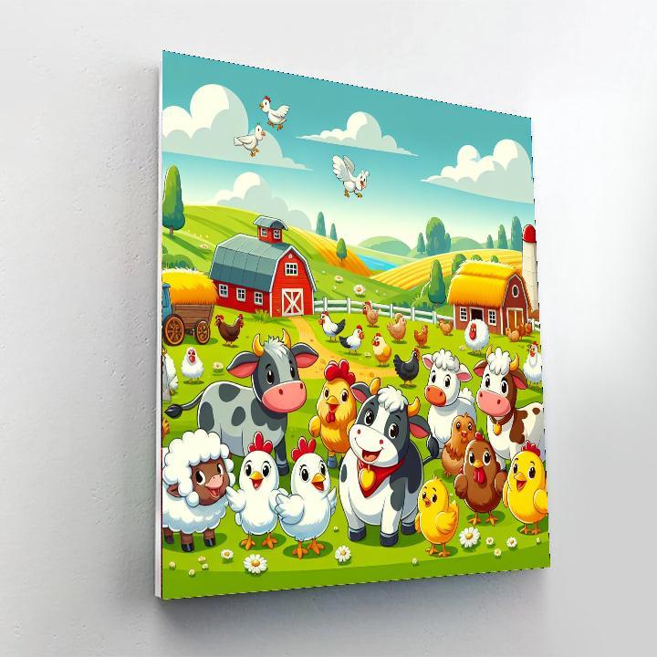 Farmyard Fun Fiesta Numbered Painting Kits