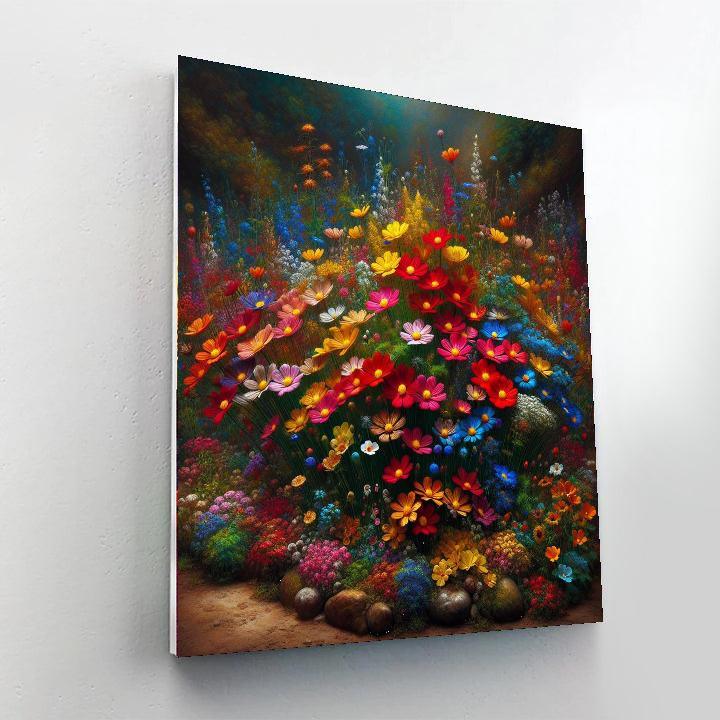 Wildflower Bouquet Painting Number Kit