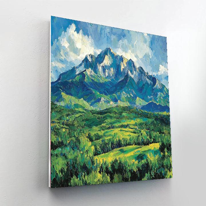 Paul Cézanne Inspired Mountain Echoes  Paint By Numbers Kits