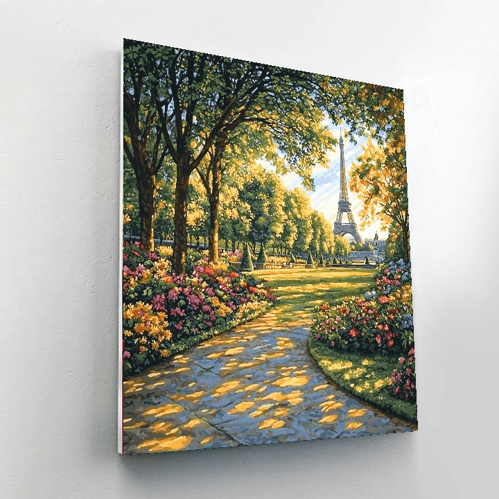 Tuileries Garden Number Painting