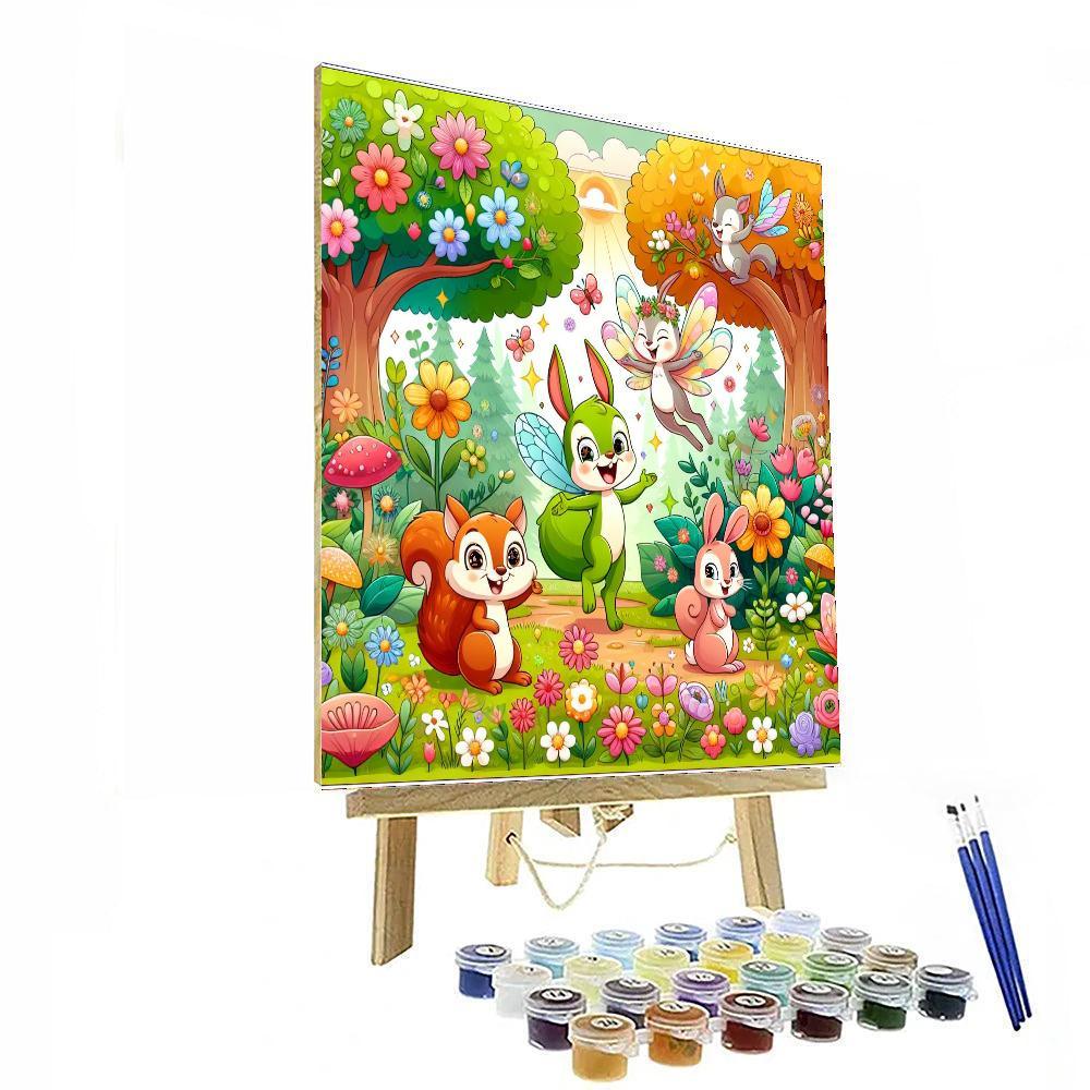 Forest Fairytale Friends Paint By Numbers Art