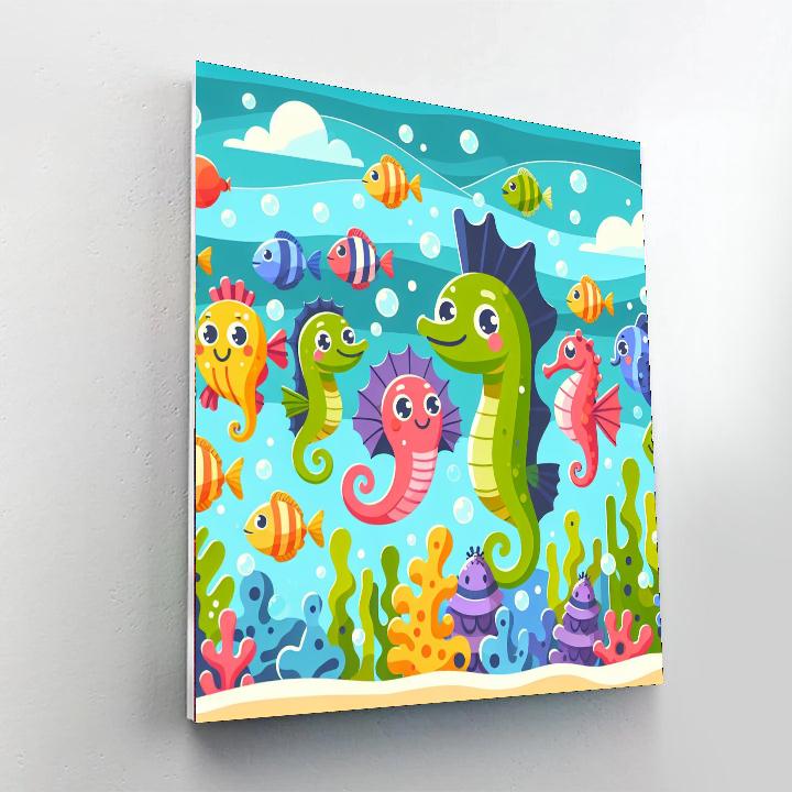 Ocean Parade Paint By Numbers Art