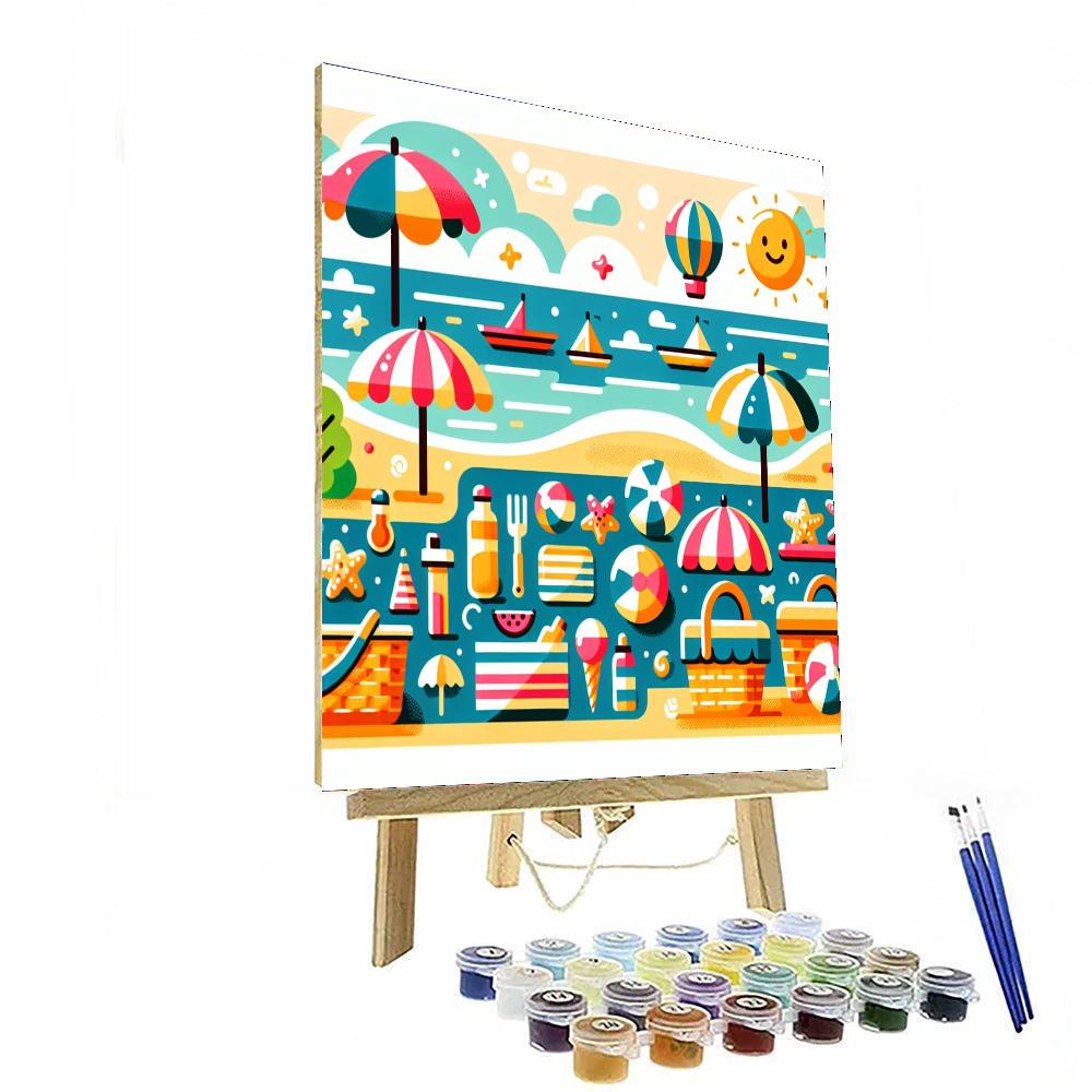 Seaside Picnic Fun Numbered Painting Kits