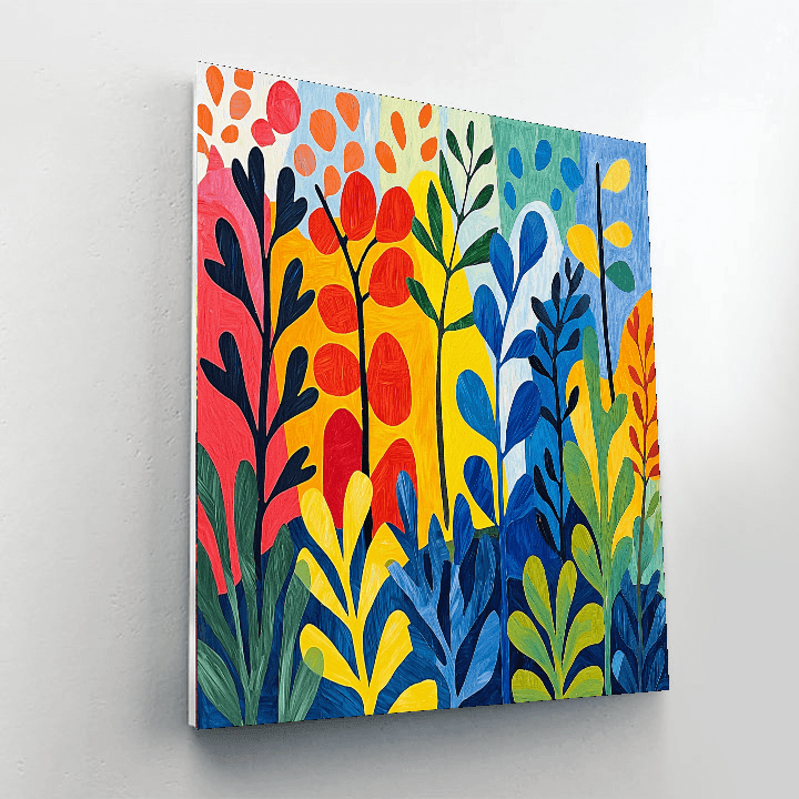 Henri Matisse Inspired Garden Of Patterns  Paint By Numbers Art