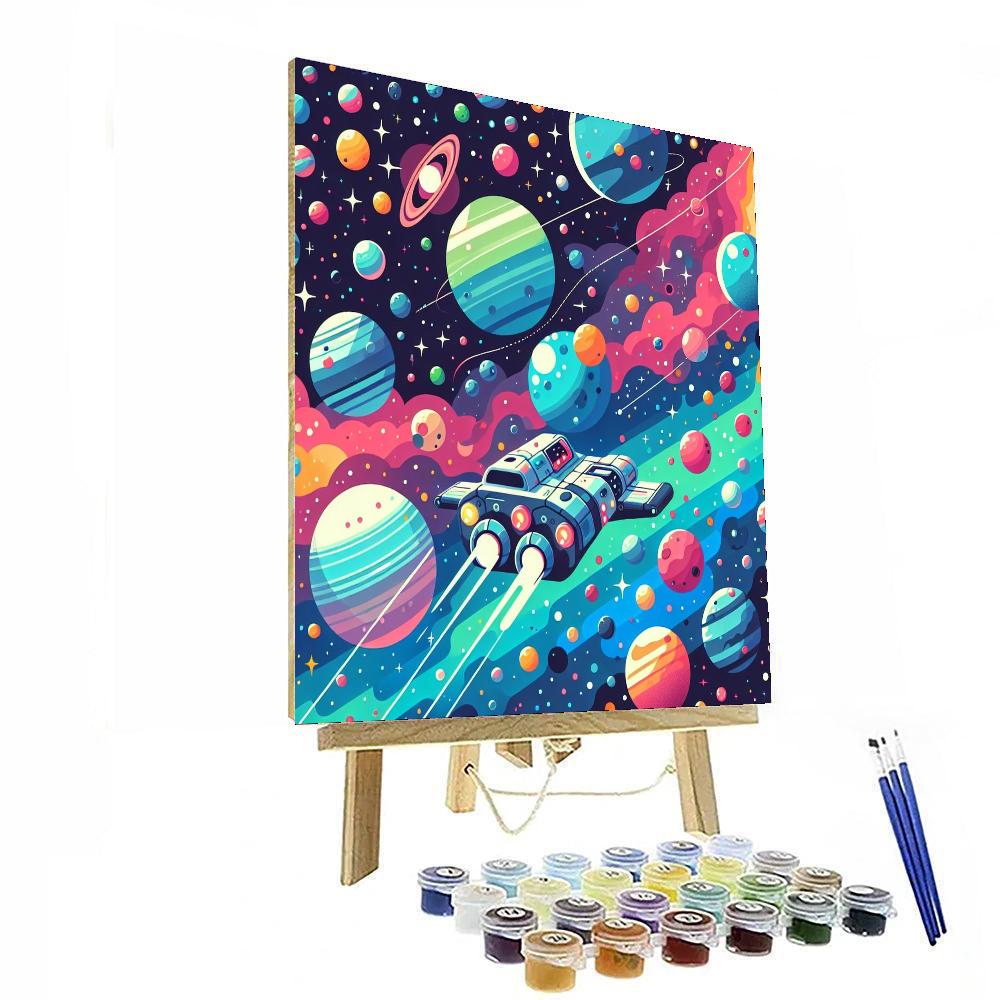 Galactic Voyager Quest Painting Number Kit