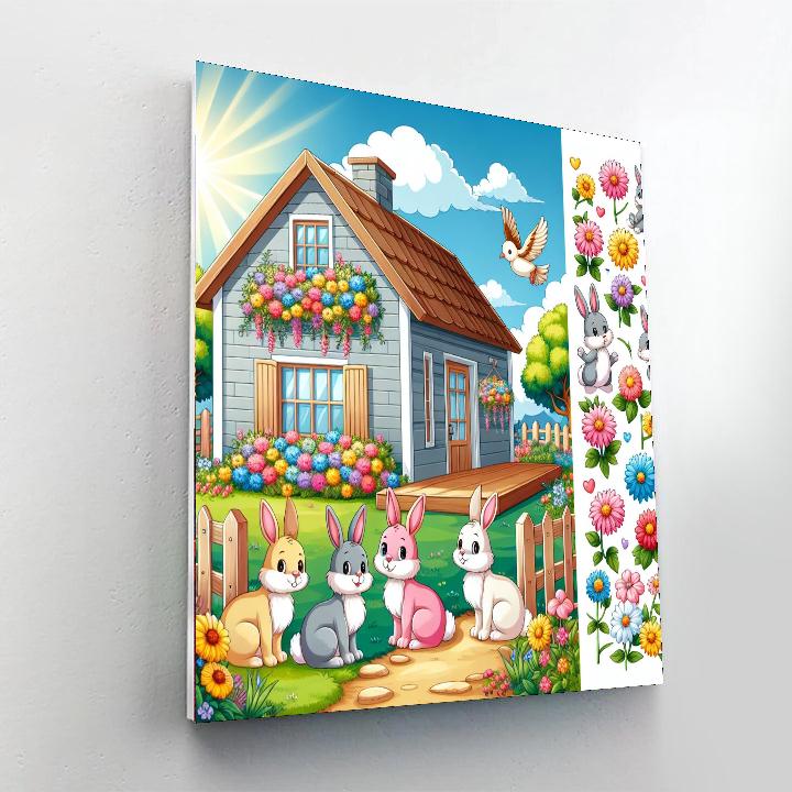 Cozy Cottage Hideaway Paint By Numbers Art