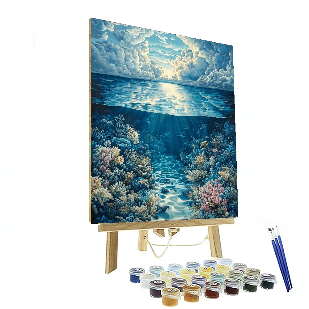 René Magritte Inspired Abyssal Mysteries  DIY Paint By Numbers