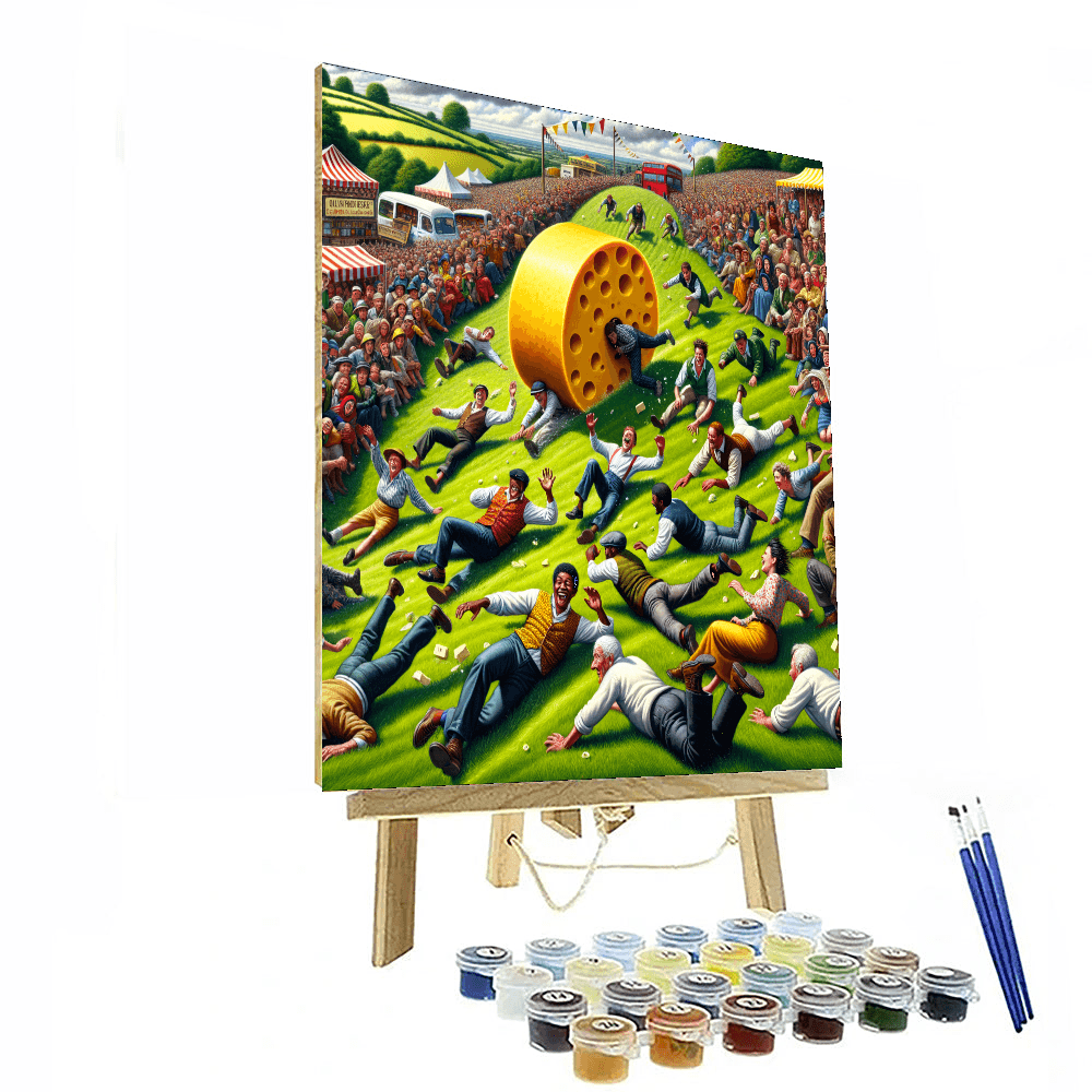 Cooper’s Hill Cheese Rolling DIY Paint By Numbers