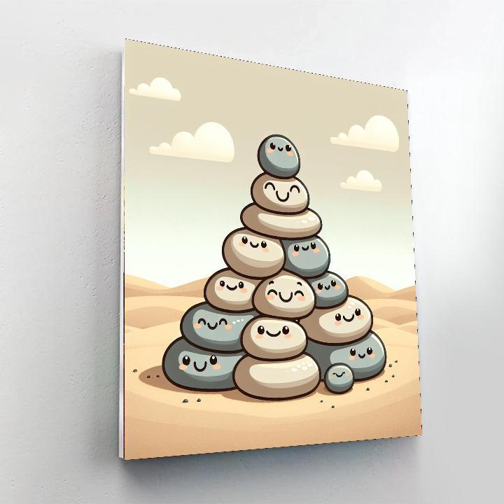 Pebble Pals Paint By Numbers Art