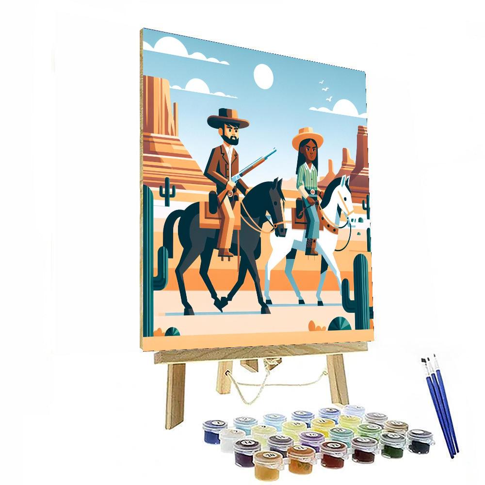 Wild West Frontier Expedition Painting Number Kit
