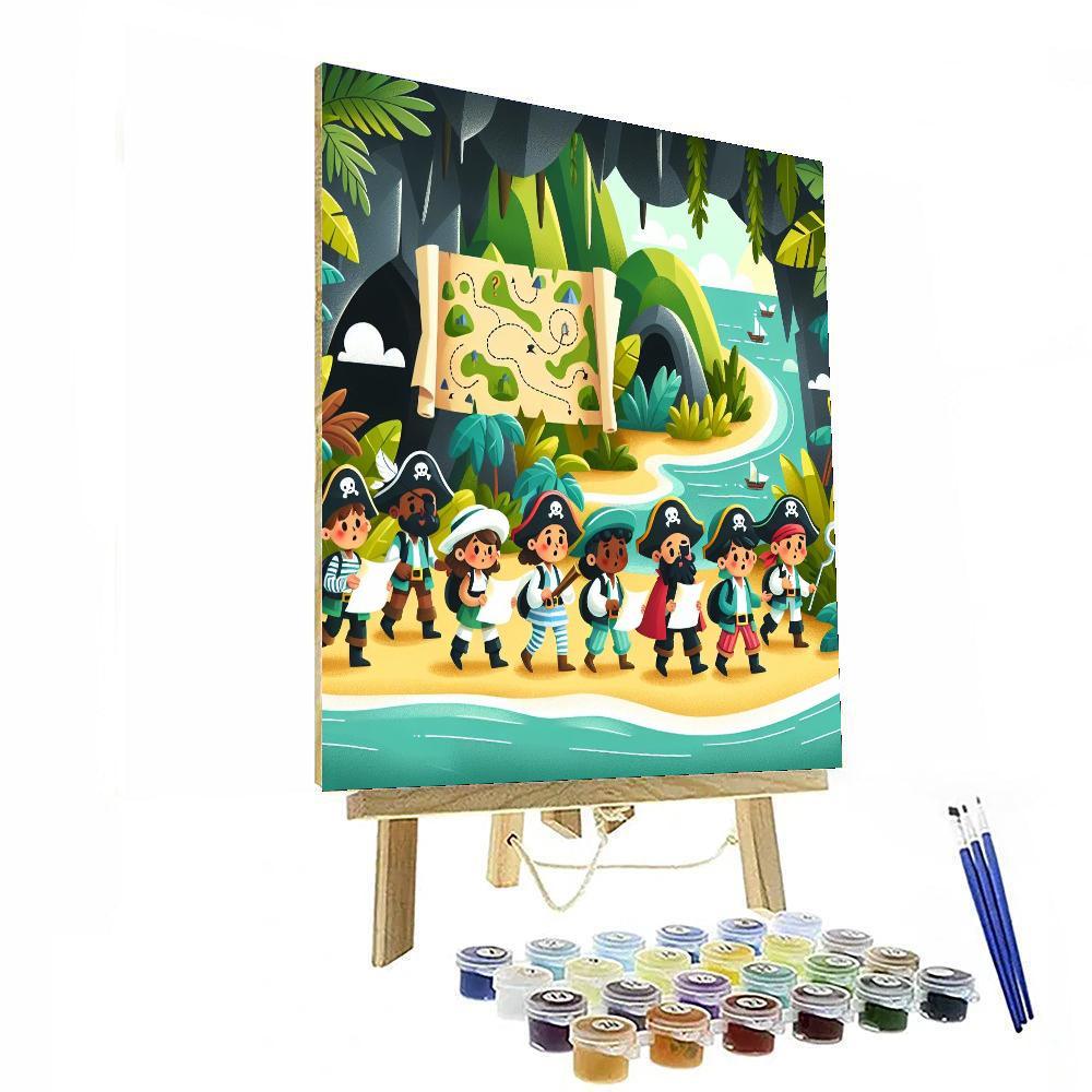 Pirate Adventure Island Painting Number Kit