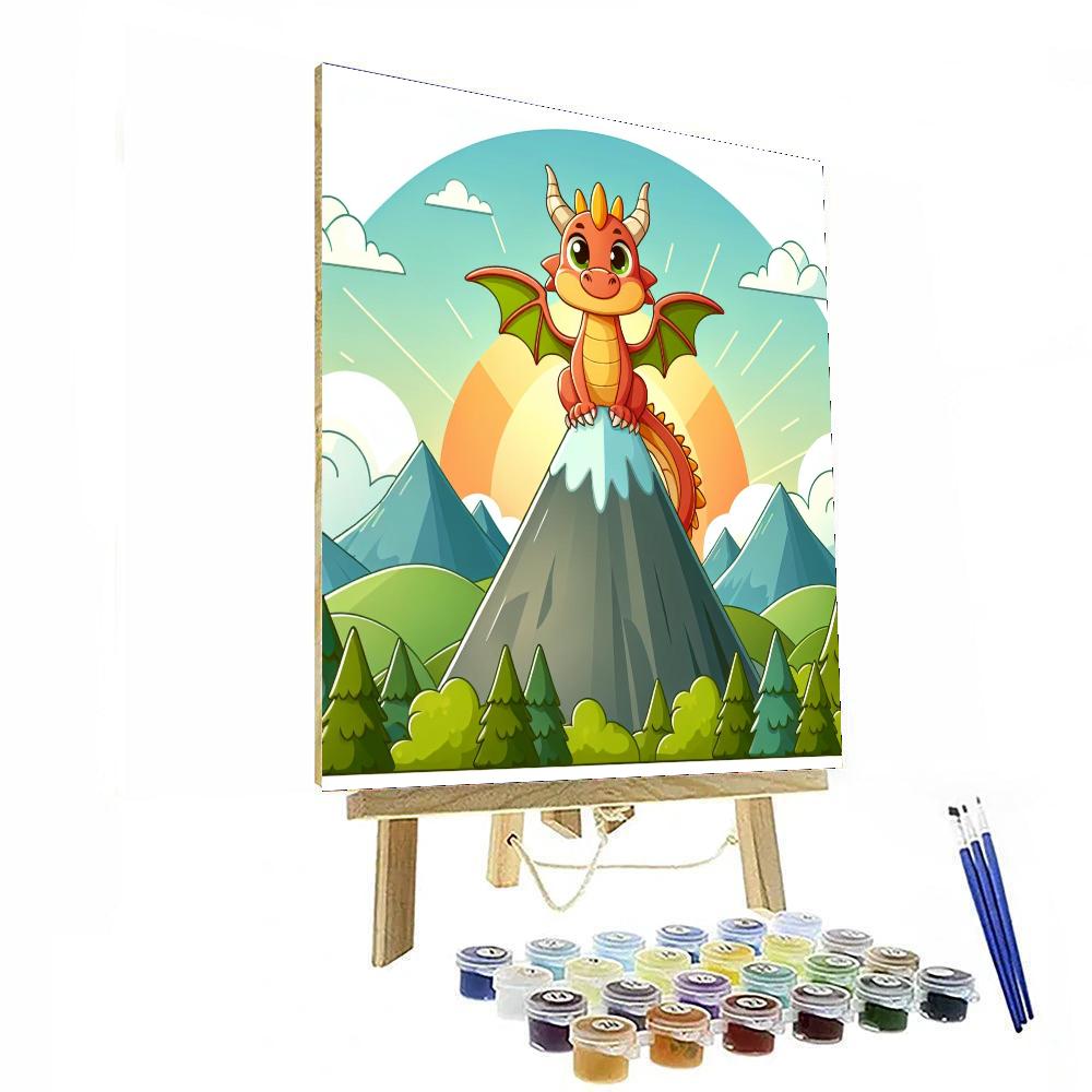 Mystic Dragon Mountain Numbered Painting Kits