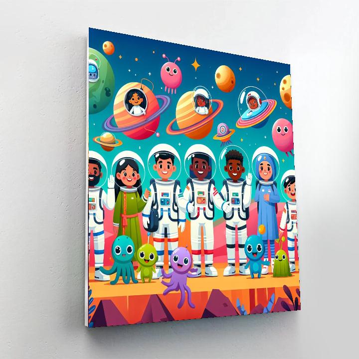 Gigantic Galactic Adventure Paint By Numbers Art