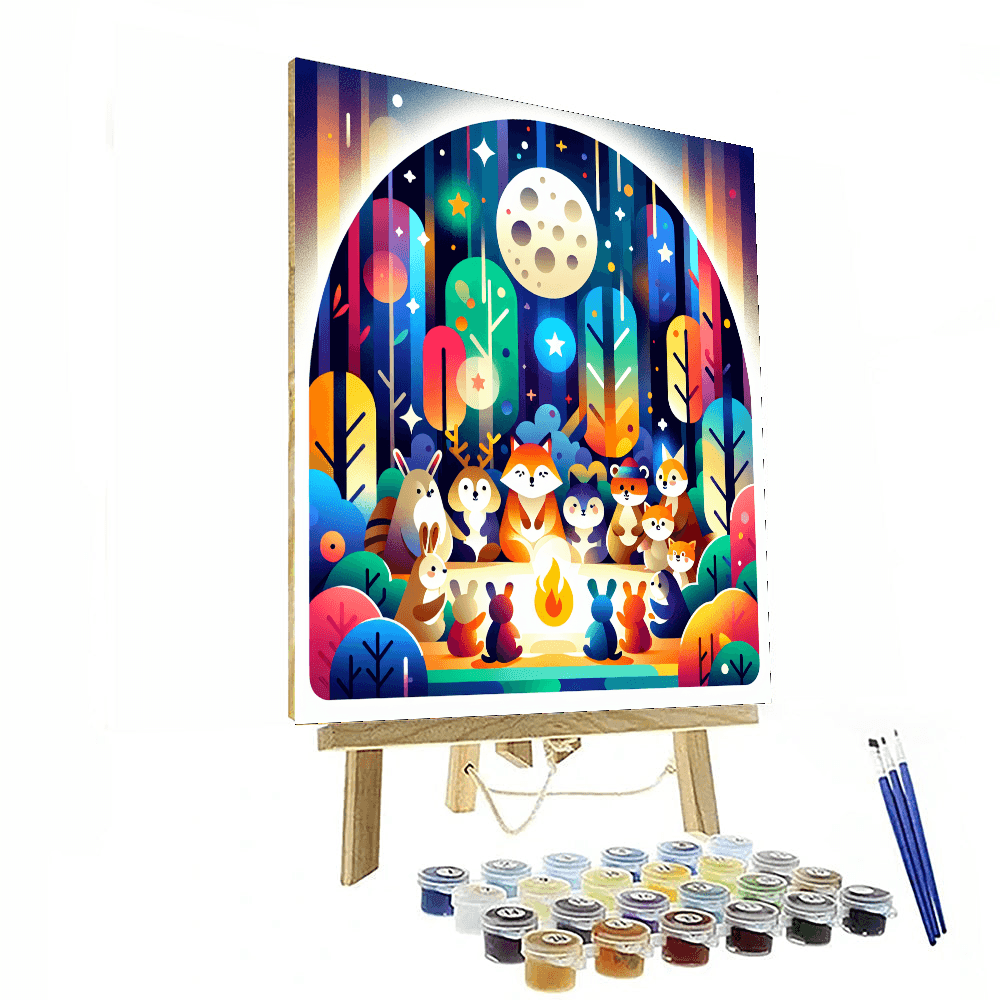 Enchanted Evening At The Forest Paint By Color