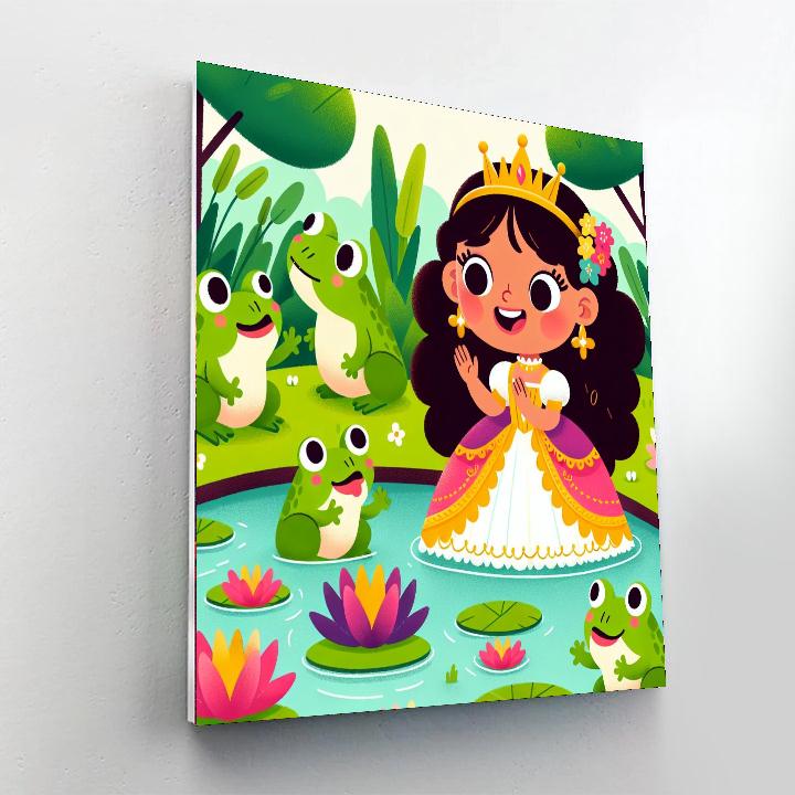 Princess And The Frog Pond Number Painting