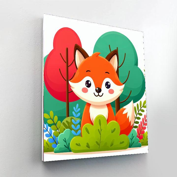 Curious Fox Kit Paint By Numbers Kits