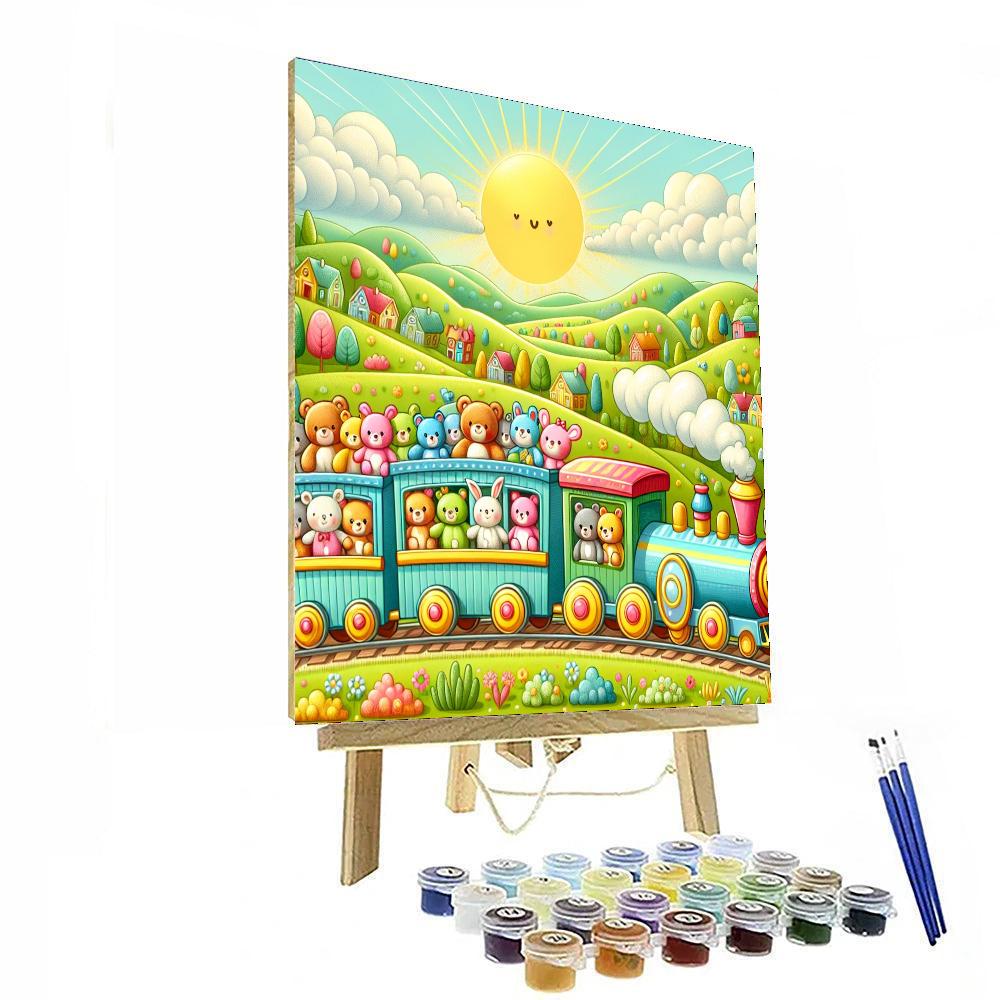 The Happy Toy Train DIY Paint By Numbers