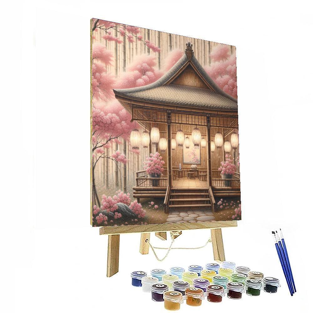 Tranquil Japanese Tea House - DIY Painting By Numbers Kit – Artistry Rack