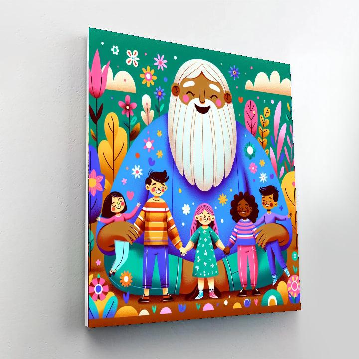 Friendly Giants Painting Number Kit