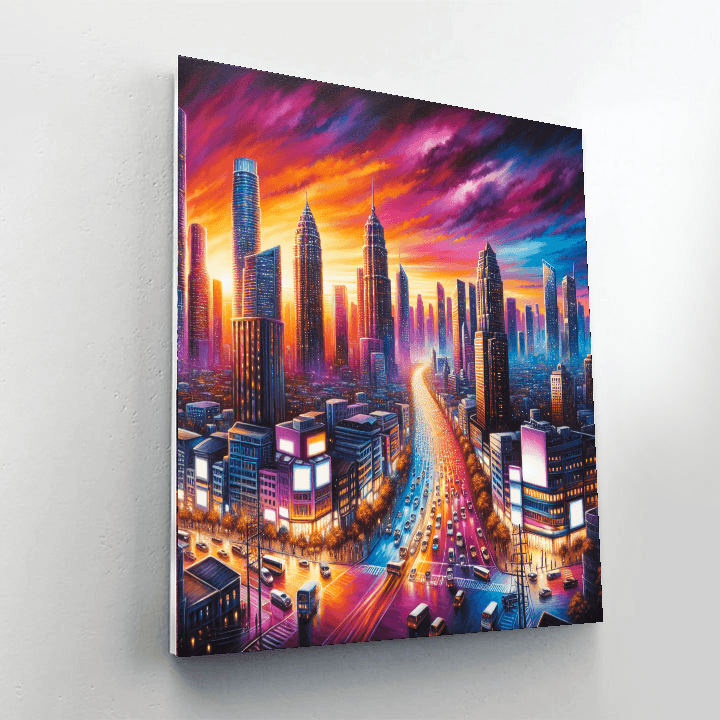 Dazzling Cityscape Paint By Color