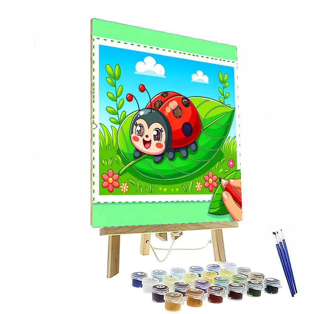 Sweet Ladybug Paint By Number