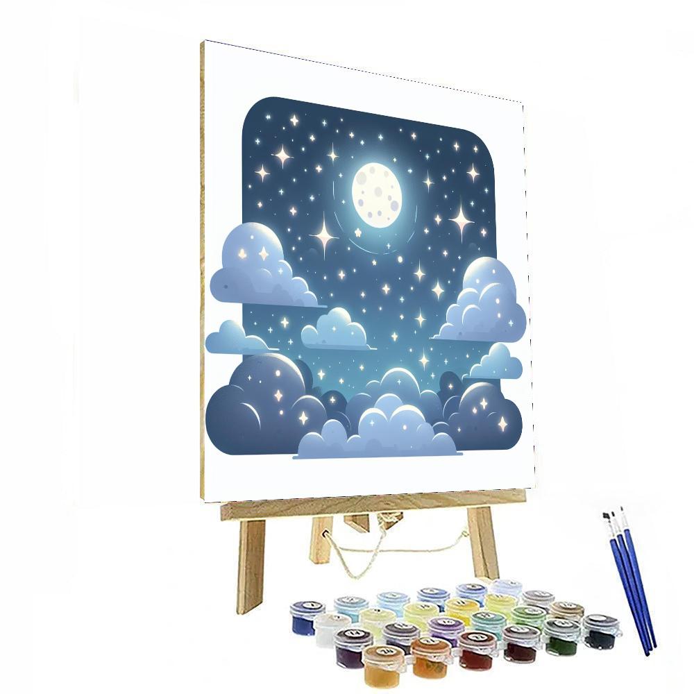 Celestial Nightscape Fantasy Paint By Color