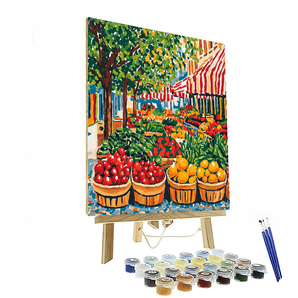 Henri Matisse Inspired Colorful City Market  Paint By Color