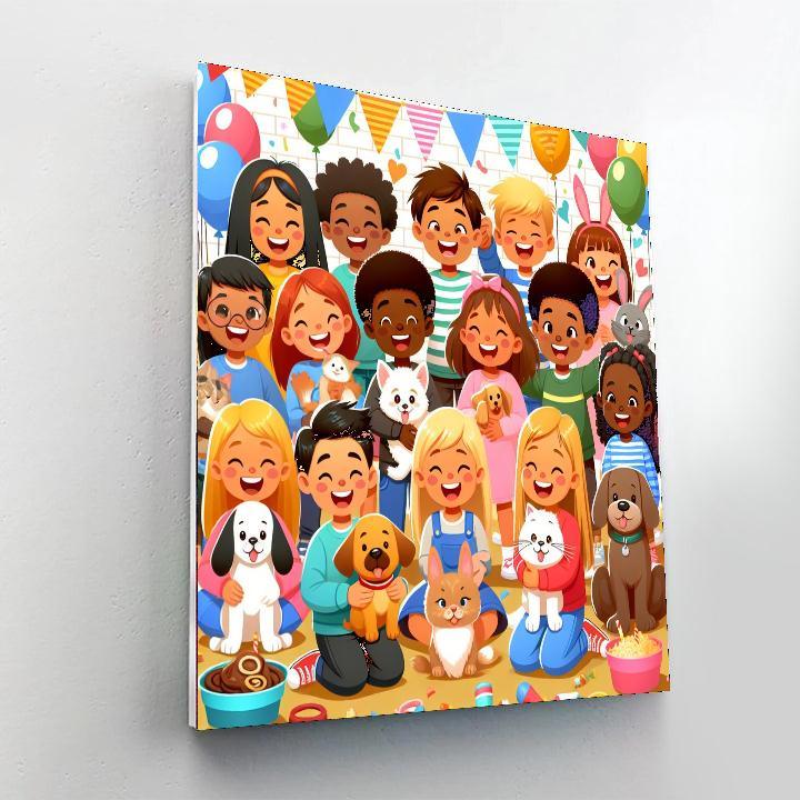 Joyful Pet Day Paint By Color