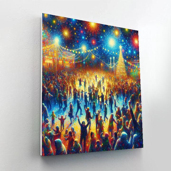 Joyous Festival Of Lights Painting Number Kit