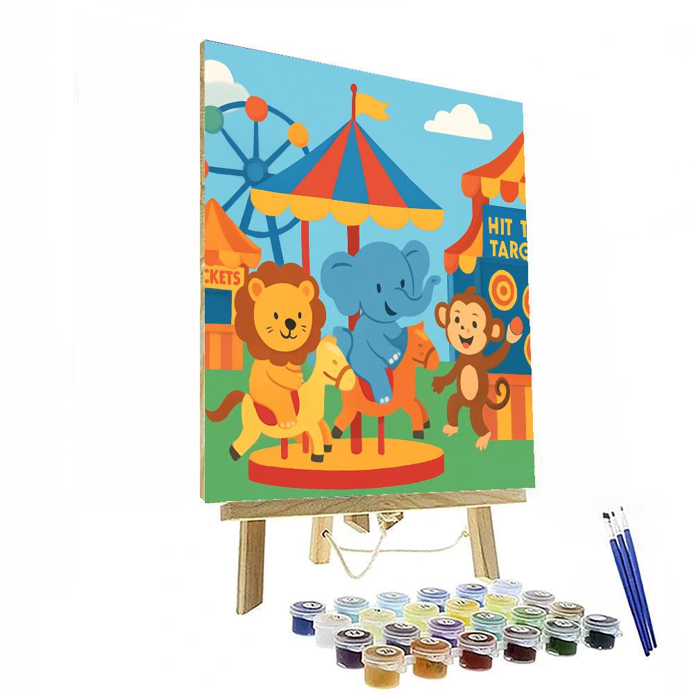 Giggles At The Fair DIY Paint By Numbers