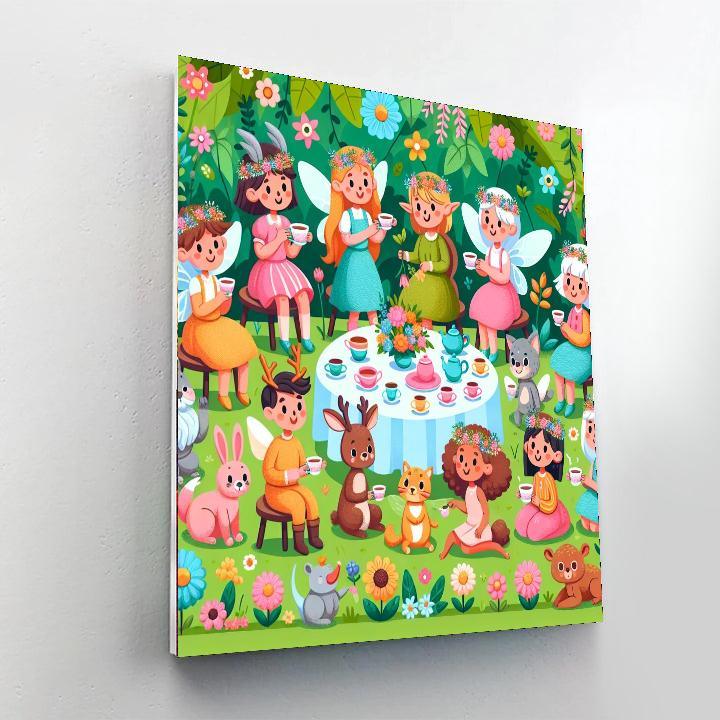 Garden Fairies Tea Party Painting By Numbers Kit