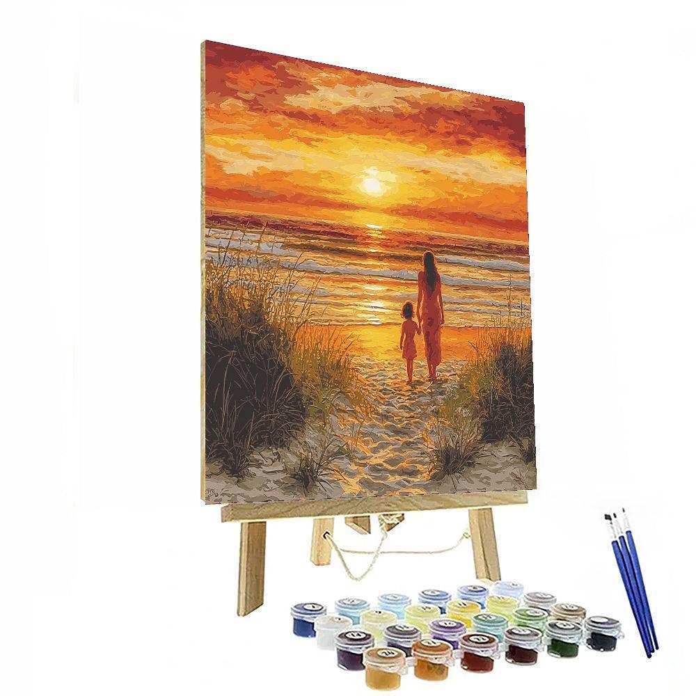 Sunset Silhouettes DIY Paint By Numbers
