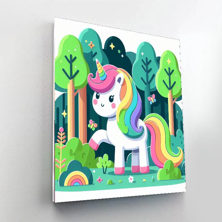 Adventurous Unicorn Quest Paint By Color