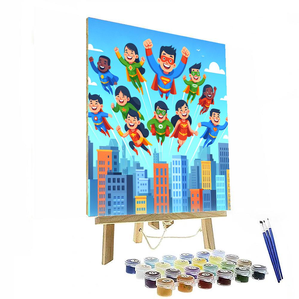 Silly Superhero Adventures Paint By Numbers Kits