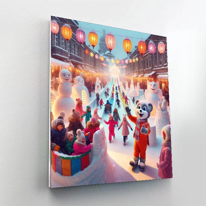 Winter Carnival - Quebec, Canada Numbered Painting Kits