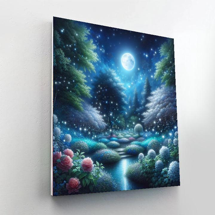 Starlit Enchanted Garden Painting By Numbers Kit