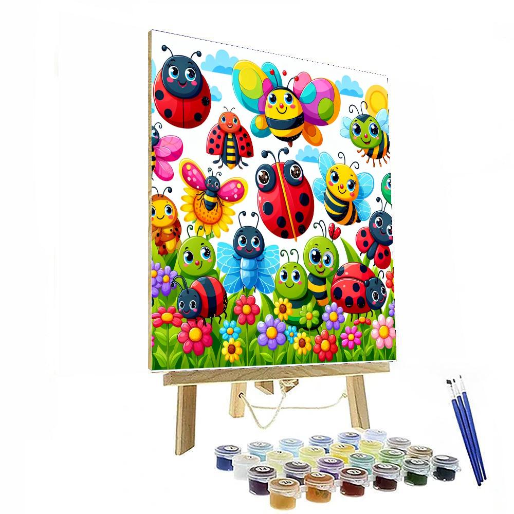 Cuddlebug Cozy Friends Paint By Numbers Art