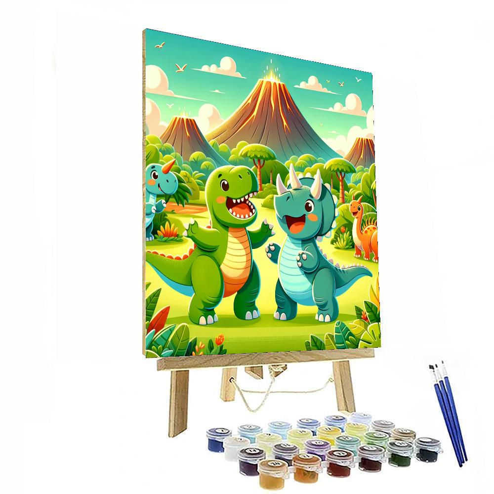 Creative Dinosaur Kingdom DIY Paint By Numbers