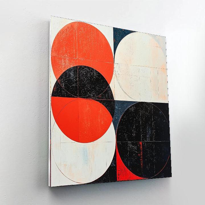 Kazimir Malevich Inspired Harmony In Shapes  Paint By Numbers Kits