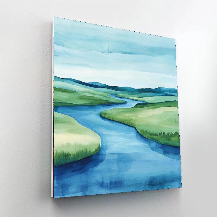 Michelangelo Inspired Transcendent Flow  DIY Paint By Numbers