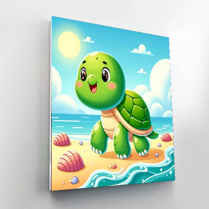 Friendly Turtle Numbered Painting Kits