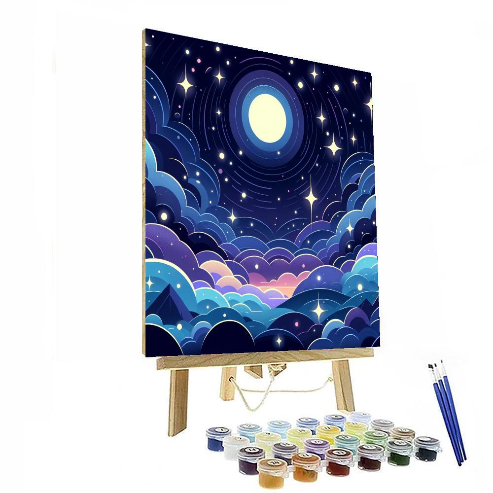 Enchanted Night Sky Wonder Paint By Numbers Art