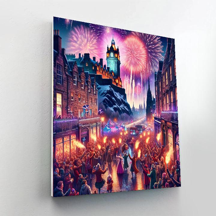 Hogmanay New Year Celebrations - Scotland Paint By Color