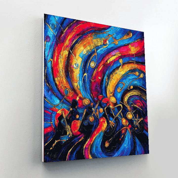 Wassily Kandinsky Inspired Jazz In Motion  Numbered Painting Kits