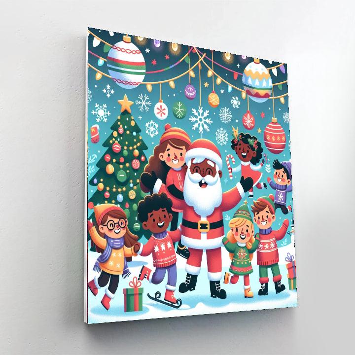 Whimsical Holiday Cheer Paint By Color