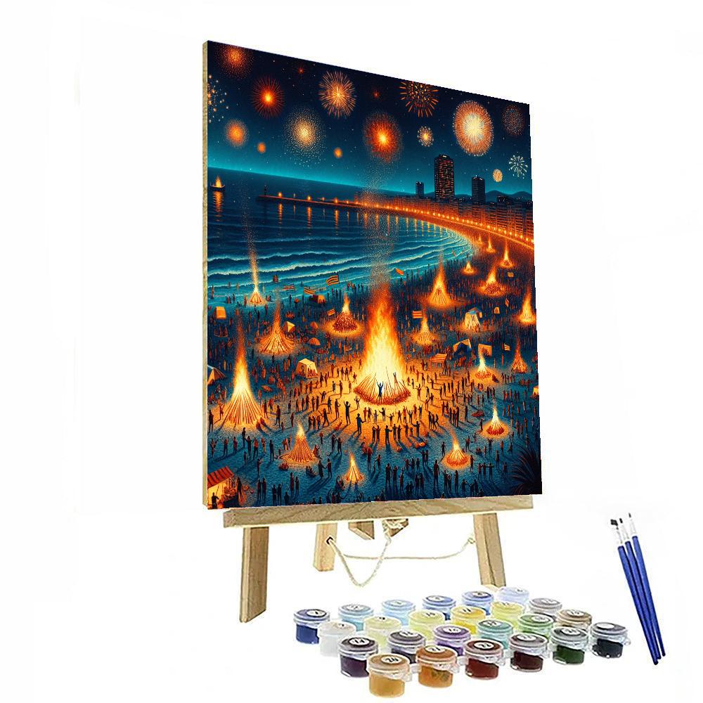 Day Of Sant Joan - Spain Painting By Numbers Kit