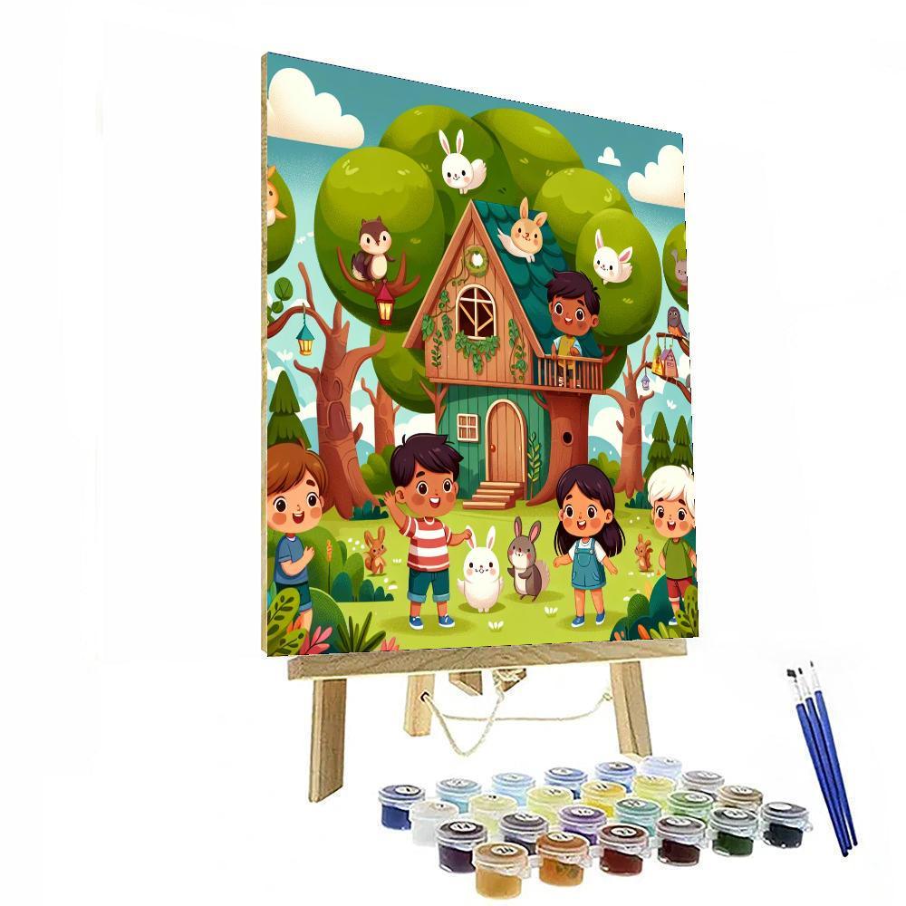 Magical Treehouse Escape Paint By Numbers